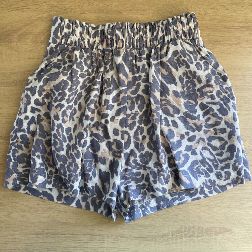 Rumer x Revolve Amaya Cheetah Shorts Womens Size Extra Small Animal Print